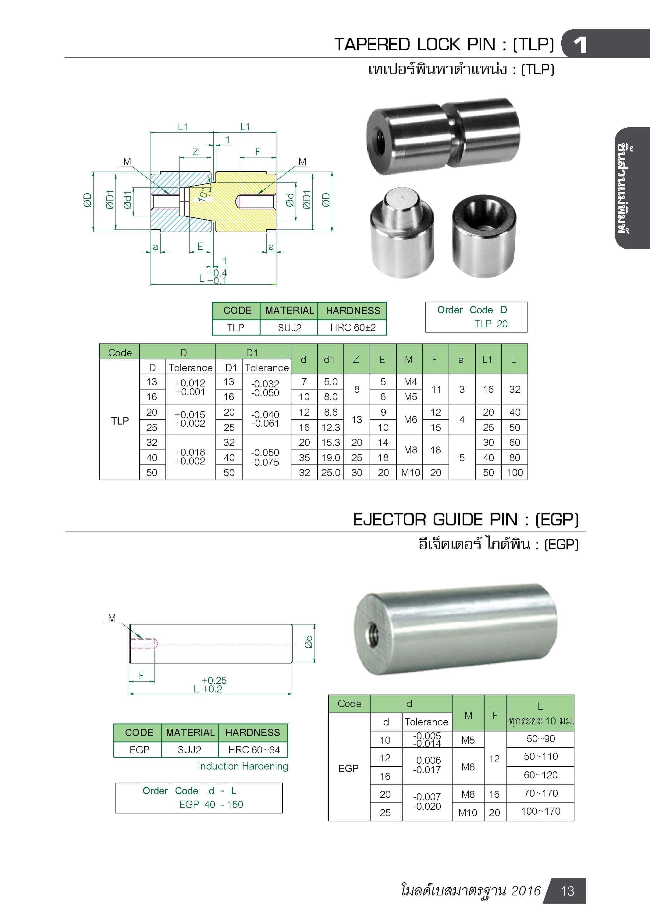 EJECTOR GUIDE PIN : (EGP)